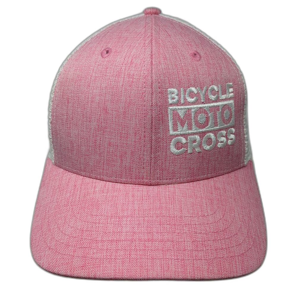 Big Accessories Trucker Hat Pink One Size Bicycle Moto Cross Mesh Snapback